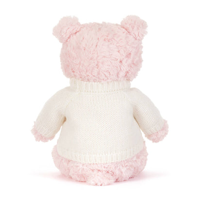 Leola Bear with Personalized Cream Jumper