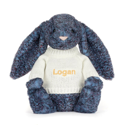 Hopscone Luxe Bunny with Personalized Cream Jumper