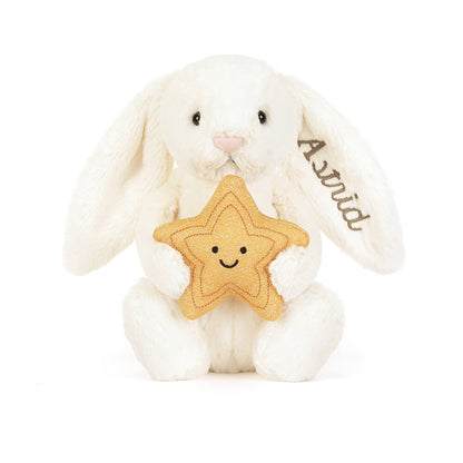 Personalized Cream Bunny with Star