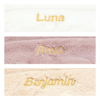 Personalized Bashful Luxe Bunny Rosa Soother
