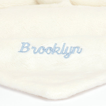Personalized Bashful Black & Cream Puppy Soother